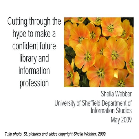 Cutting through the hype to make a confident future library and information p...