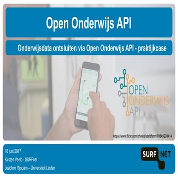 Onderwijsdata ontsluiten via Open Onderwijs API-praktijkcase - HO-link ...
