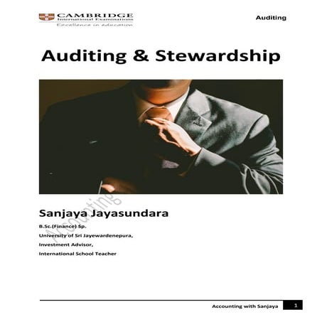 Cambridge a level auditing.