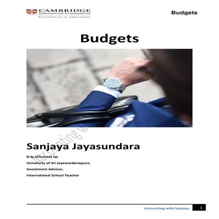 Cambridge a level budgets