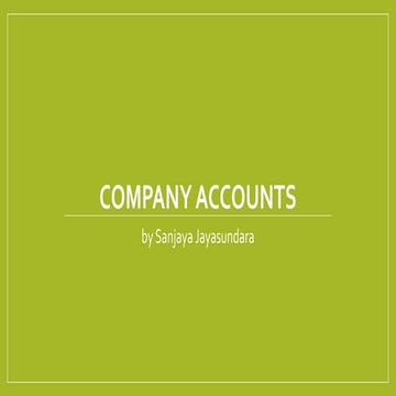 Cambridge as company accounts