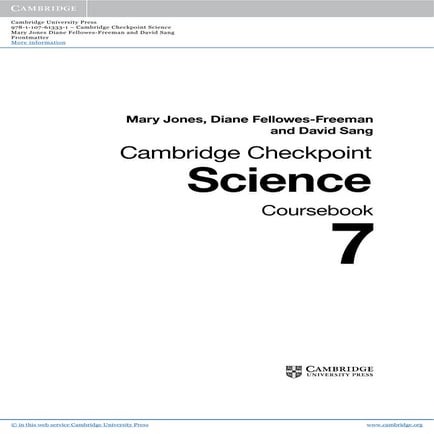 Cambridge checkpoint science_coursebook_7