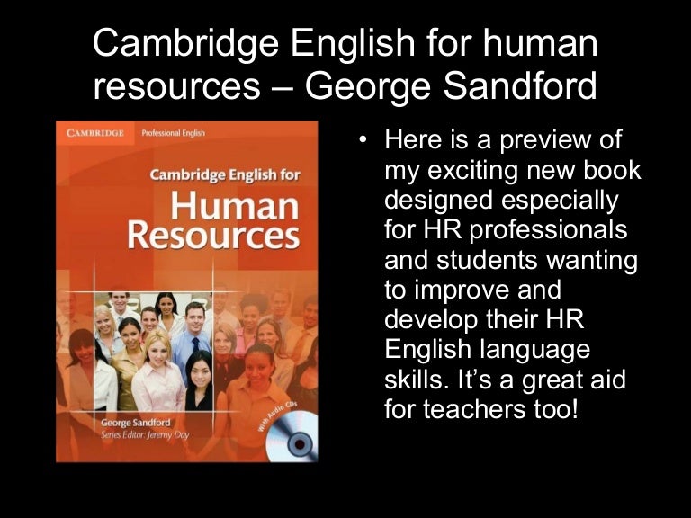 Cambridge english for human resources book preview