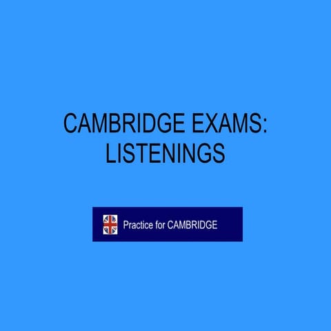Cambridge exams
