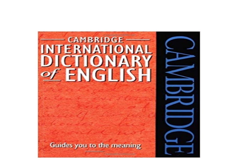 ebook_ Cambridge International Dictionary of English