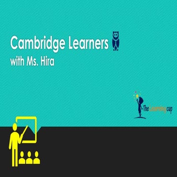 Cambridge Learners presentation for young learners