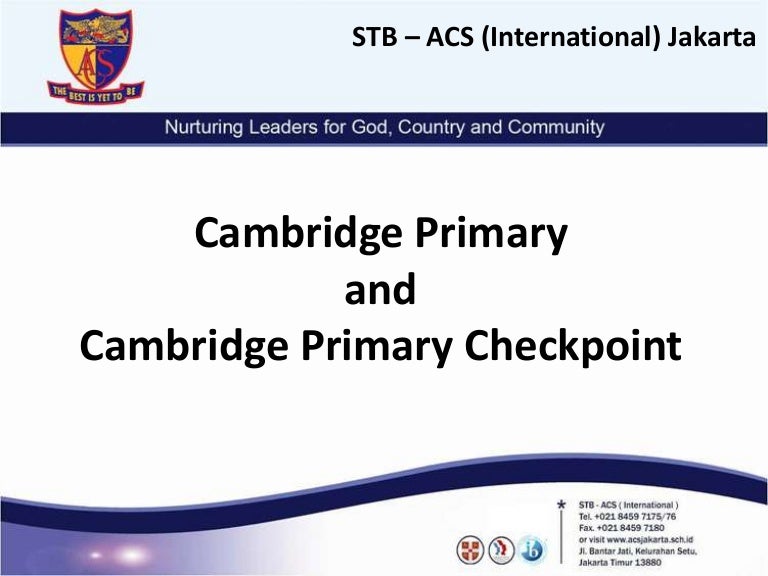 cambridge presentation for parents