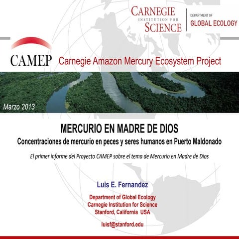 Camep power point   estudio puerto maldonado - espanol