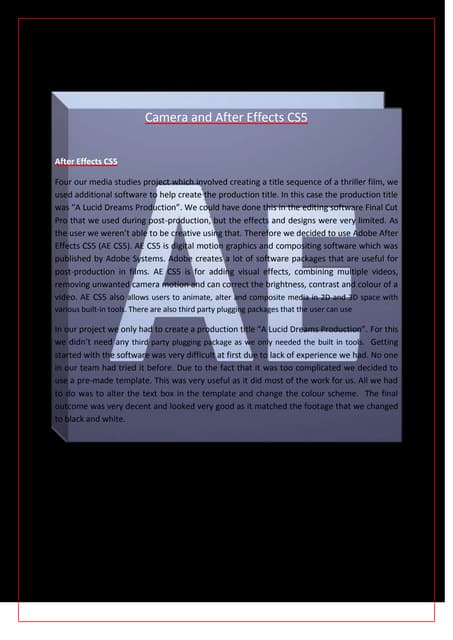 After Effects Cs5 Logo