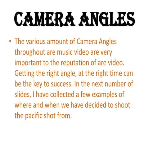 Camera angles | PPT