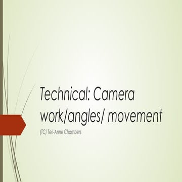 Camera angles