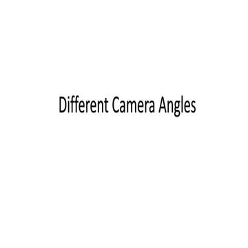 Camera angles