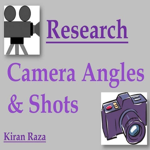 Camera angles & shots
