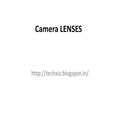 Camera lens