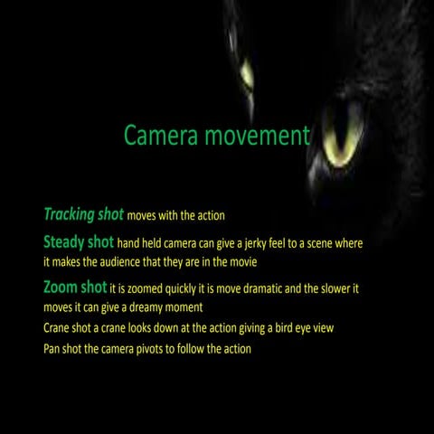 Camera movement
