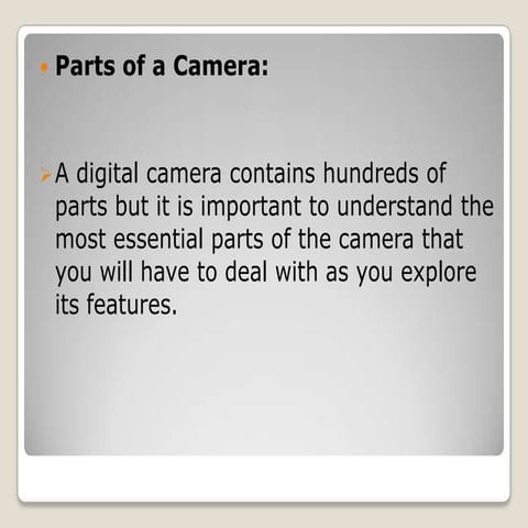 Camera parts