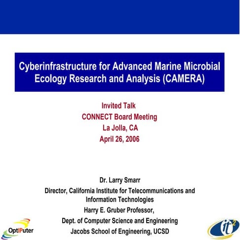 Cyberinfrastructure for Advanced Marine Microbial Ecology Research and Analys...