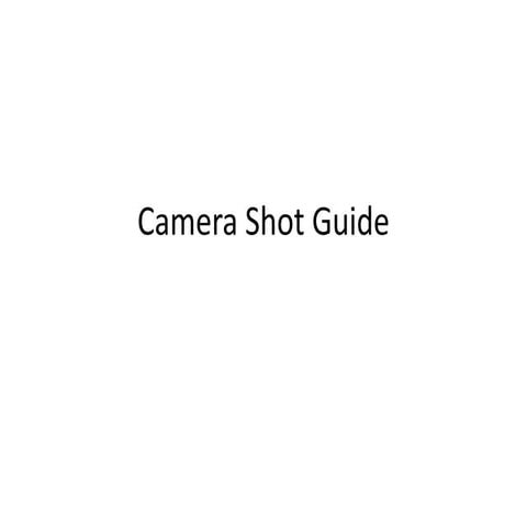 Camera shot guide