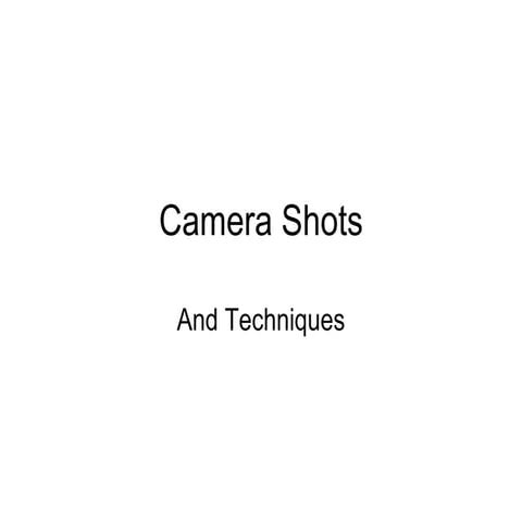 Final draft planning shotlist and storyboard | PPTX