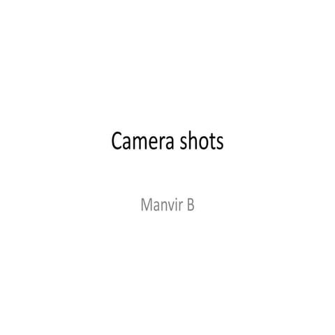 Camera shots