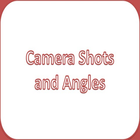 Camera shots angles