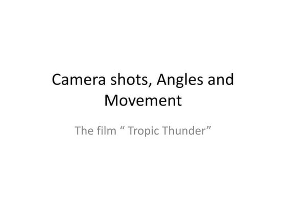 Camera shots | DOCX | Cameras and Camcorders | Consumer Electronics