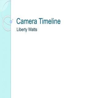 Camera timeline