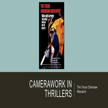 Camerawork in thrillers