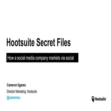 Hootsuite Secret Files: How a Social Media Company Markets via Social - Camer...