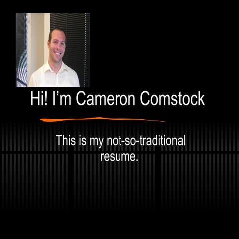 Cameron comstockresume2011 | PPT