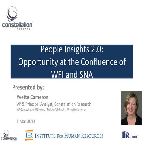 Workforce Intelligence and Social Analytics: Opportunity at the Confluence