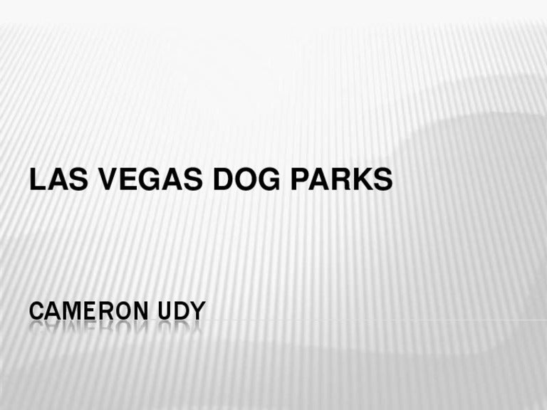 Cameron Udy Las Vegas Nevada Popular Dog Parks