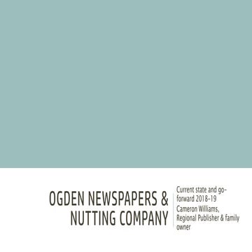 The Independent Media Company: Today/Tomorrow – Ogden News Group