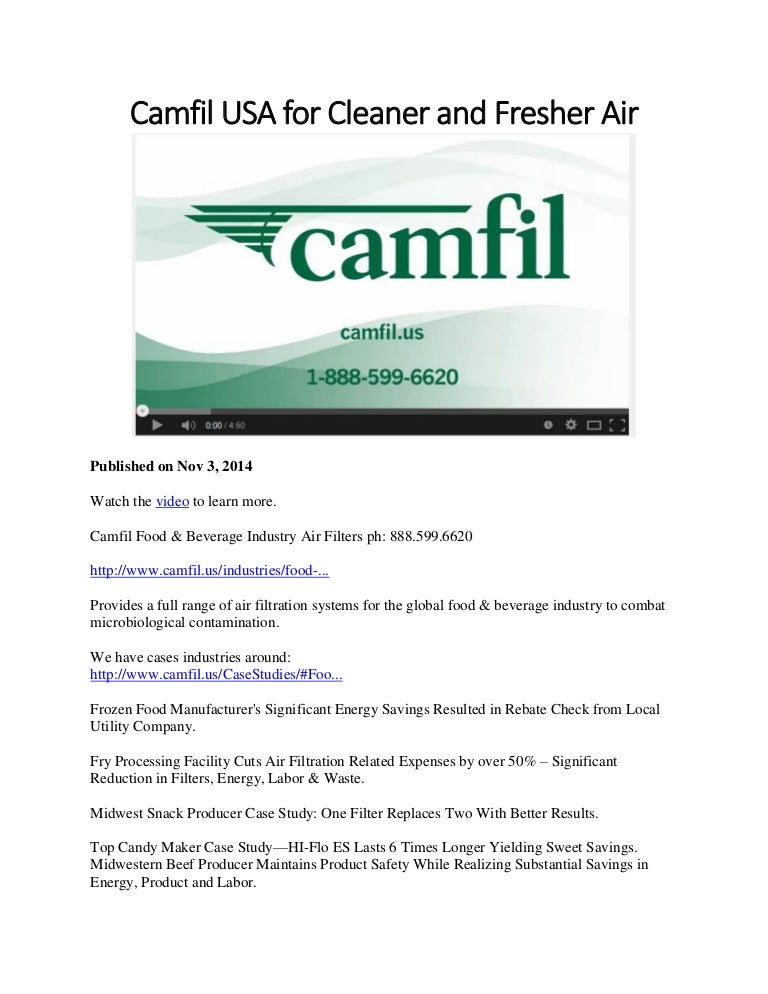 Camfil USA Air Filters
