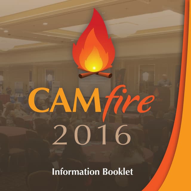 CAMfire 2016 Conference Program