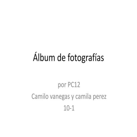 Camila perez y camilo vanegas