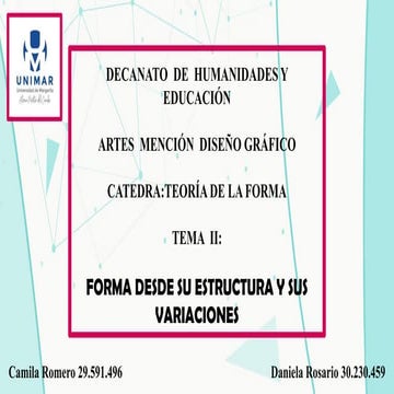 Camila romero. daniela rosario. teoría de la forma.