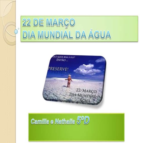 Dia Mundial da Água 5º D
