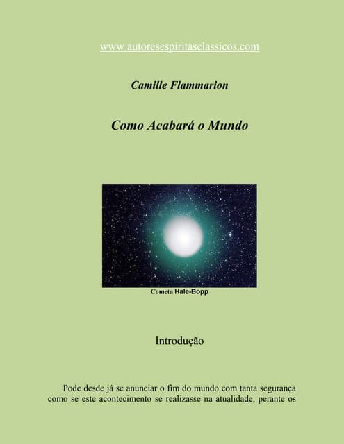 Camille flammarion   como acabará o mundo