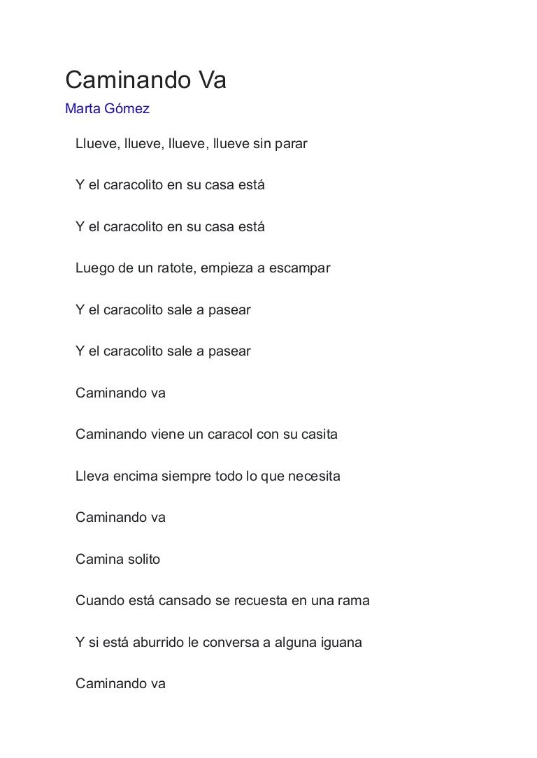 Caminando va