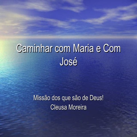 Caminhar com Maria e com José