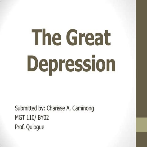 The great depression