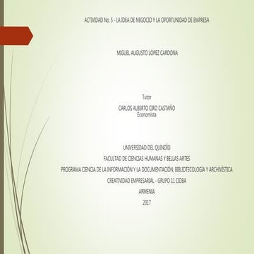 Caminos de generacion de ideas empresariales