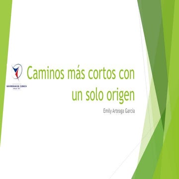 Programación 3: caminos más cortos con un solo origen