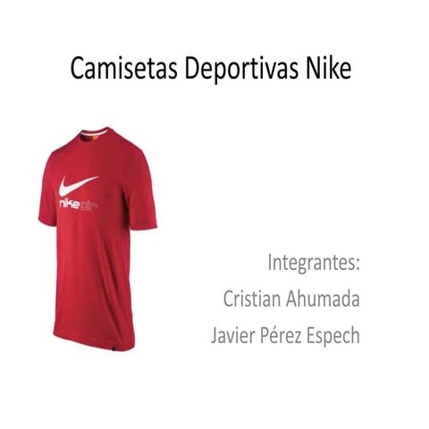 Camisetas deportivas nike ppt