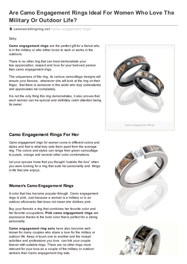 purple camo wedding ring sets