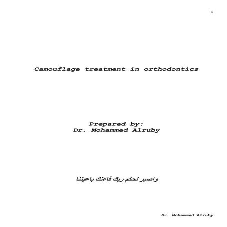 camouflage treatment in orthodontics.docx