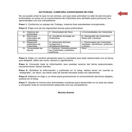 Campaña conociendo mi paìs