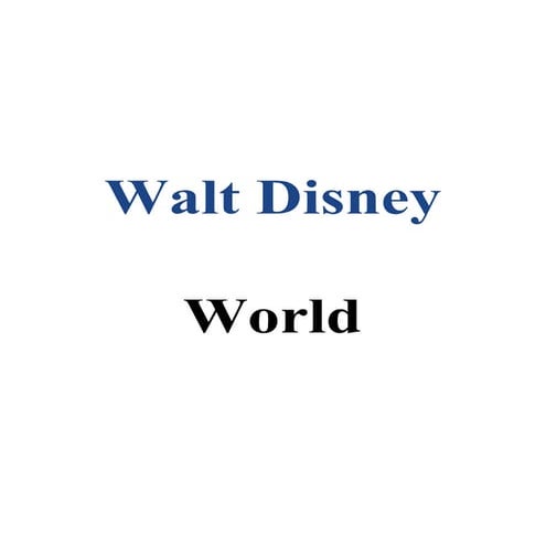 Walt Disney World Campaign Project