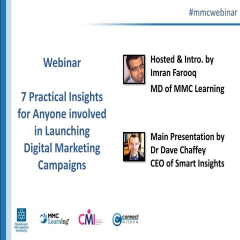 Campaign launch techniques - Dave Chaffey - smart insights